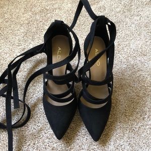 Aldo size 7.5 strappy heels